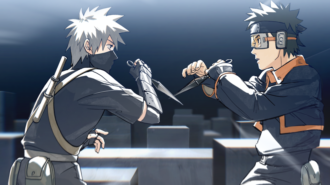 Foto da luta kakashi x obito